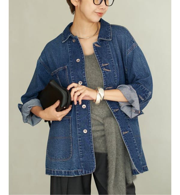 Plage「《一部カラーWEB限定追加》coverall」|デニムジャケット|