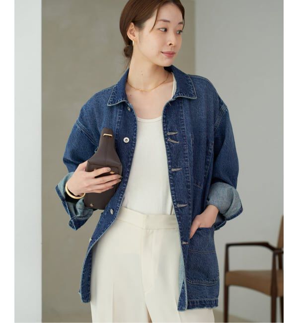 Plage「《一部カラーWEB限定追加》coverall」|デニムジャケット|