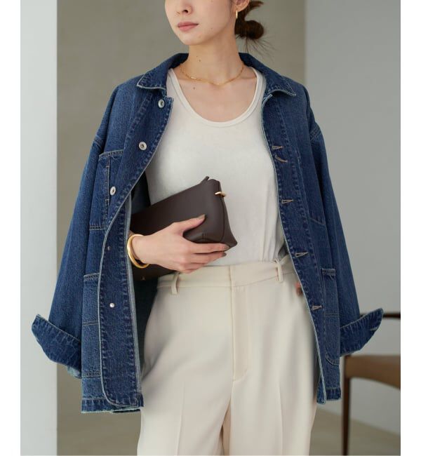 Plage「《一部カラーWEB限定追加》coverall」|デニムジャケット|