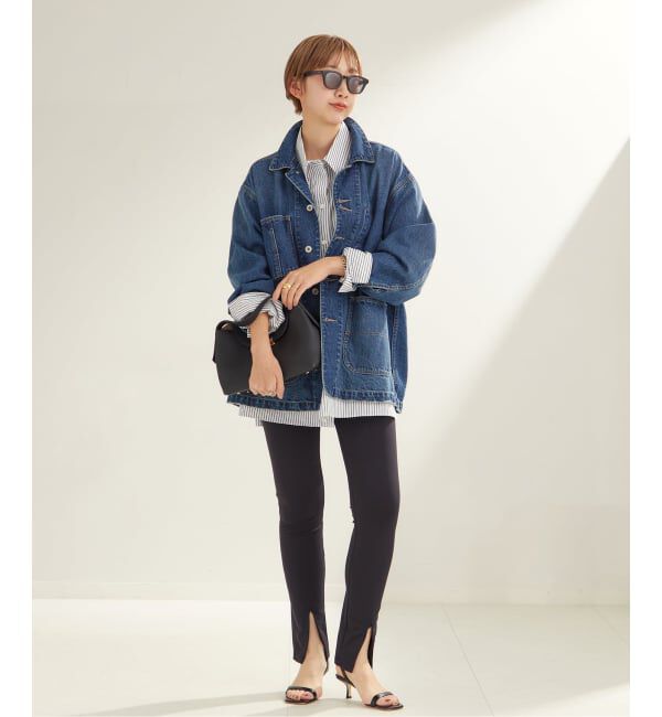 Plage「《一部カラーWEB限定追加》coverall」|デニムジャケット|