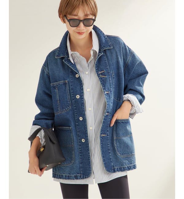 Plage「《一部カラーWEB限定追加》coverall」|デニムジャケット|
