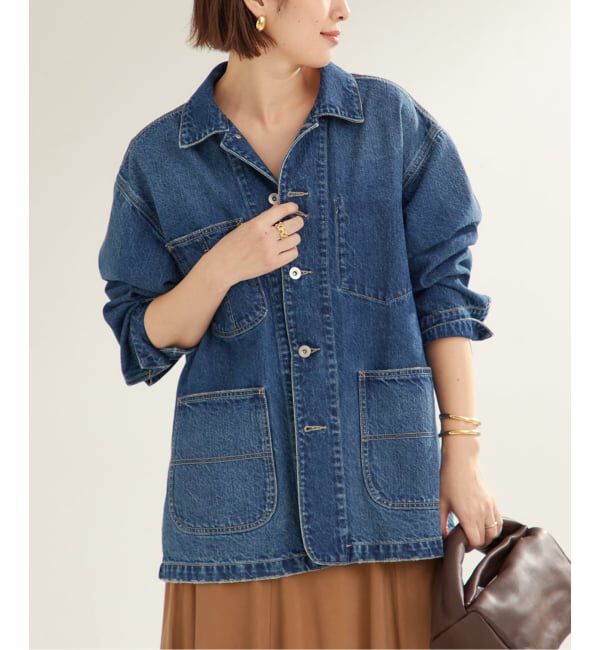 Plage「《一部カラーWEB限定追加》coverall」|デニムジャケット|