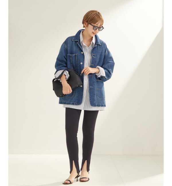 Plage「《一部カラーWEB限定追加》coverall」|デニムジャケット|