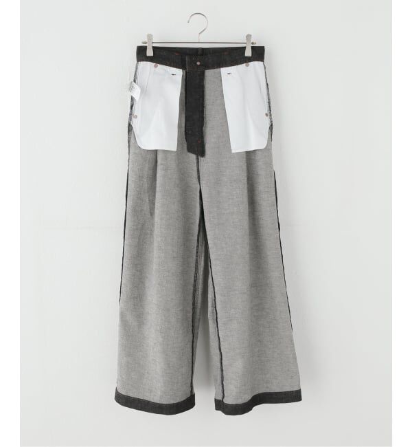 Plage「linen mix tuck デニムパンツ」|デニム|