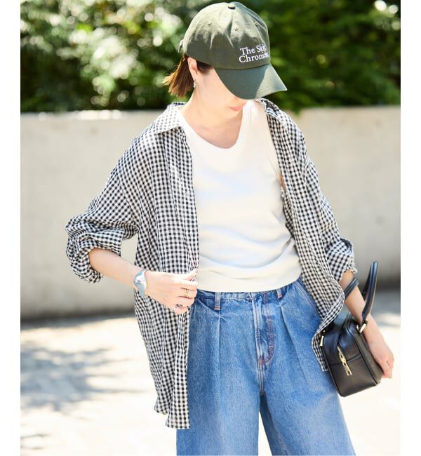 SLOBE IENA「リネンコットンレギュラーシャツ」|シャツ・ブラウス|