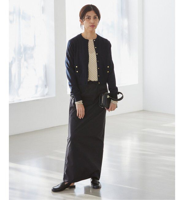 IENA「フロッキードット シアー プルオーバー」|ニット・セーター|