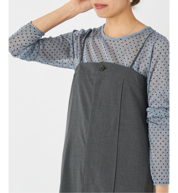 IENA「フロッキードット シアー プルオーバー」|ニット・セーター|