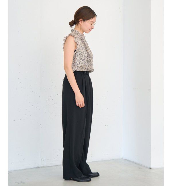 IENA「《追加4》サスペンダーツイルパンツ」|スラックス|