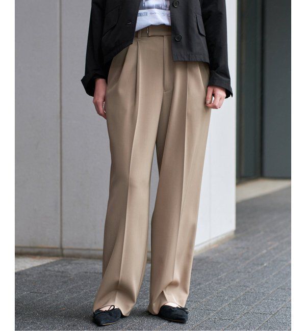 IENA「《追加4》サスペンダーツイルパンツ」|スラックス|