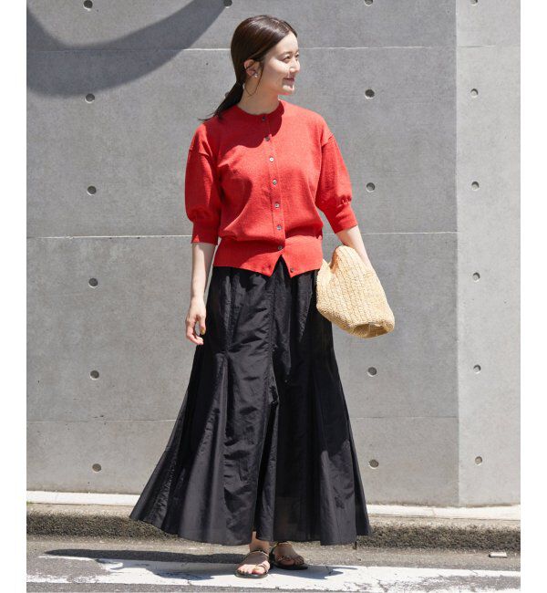 IENA「《追加》LEVITAクルーカーディガン」|カーディガン|