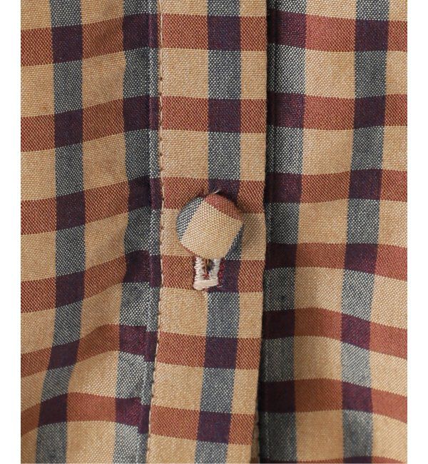 IENA LA BOUCLE「IENA LA BOUCLE C/Pポプリンチェックキャミソール」|キャミソール|