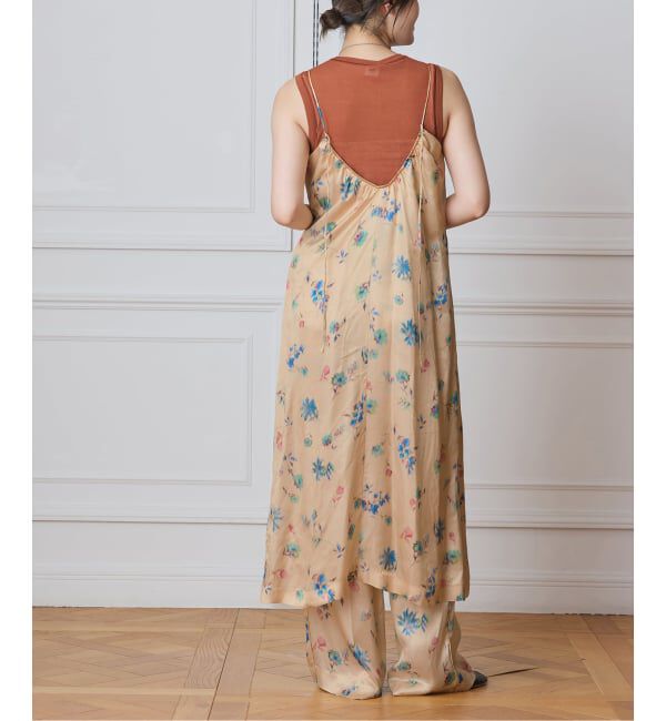 IENA LA BOUCLE「IENA LA BOUCLE ボタニカルプリントキャミソールドレス」|ワンピース|