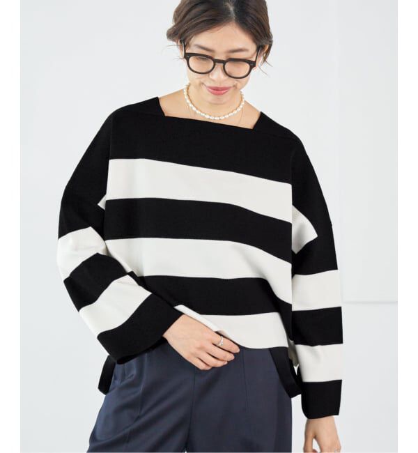 IENA「スーパーファインスムースプルオーバー」|ニット・セーター|