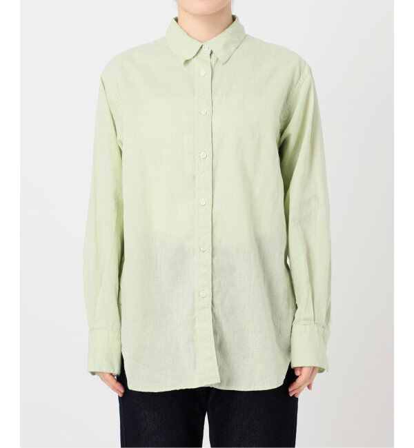 SLOBE IENA「《追加2》リネンコットンレギュラーシャツ」|シャツ・ブラウス|