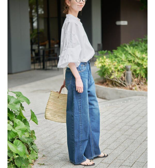 SLOBE IENA「《WEB限定/追加2》ピンタックバルーンスリーブブラウス」|シャツ・ブラウス|