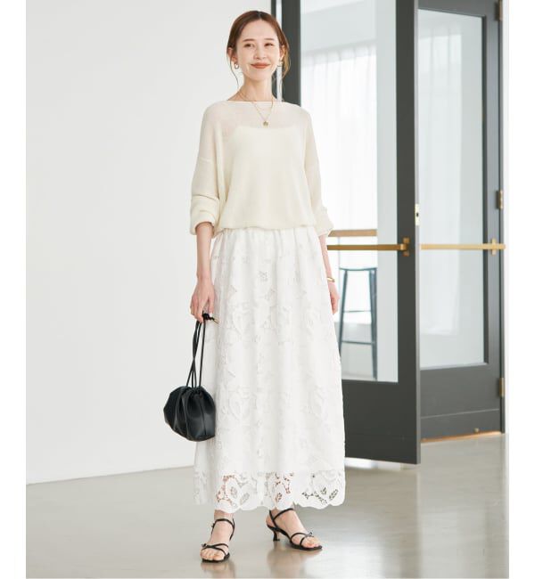 SLOBE IENA「《追加》リネン混畦ニット」|ニット・セーター|