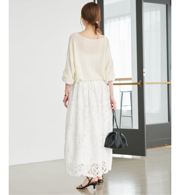 SLOBE IENA「《追加》リネン混畦ニット」|ニット・セーター|