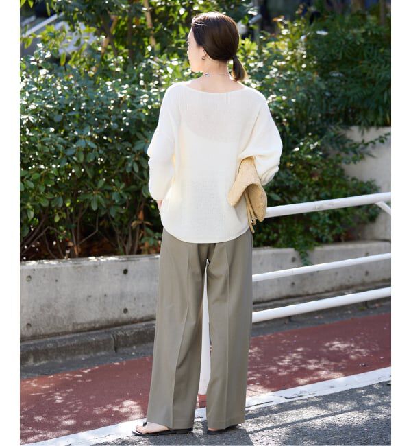 SLOBE IENA「《追加》リネン混畦ニット」|ニット・セーター|