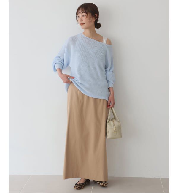 SLOBE IENA「《追加》リネン混畦ニット」|ニット・セーター|