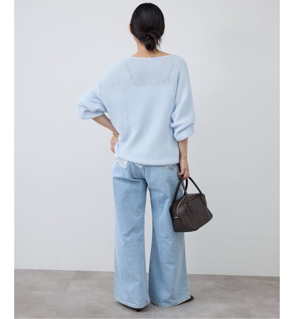 SLOBE IENA「《追加》リネン混畦ニット」|ニット・セーター|