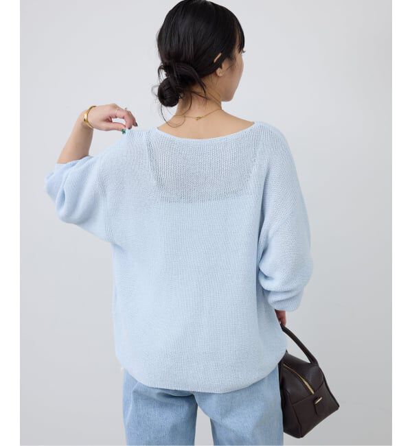 SLOBE IENA「《追加》リネン混畦ニット」|ニット・セーター|