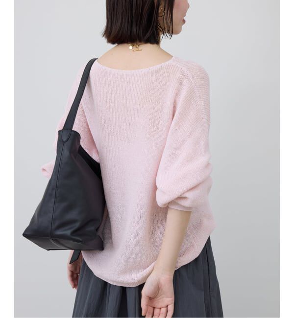 SLOBE IENA「《追加》リネン混畦ニット」|ニット・セーター|