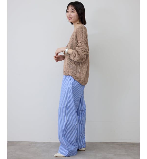 SLOBE IENA「ギマヤーンVネックプルオーバー」|ニット・セーター|