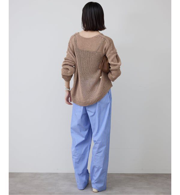 SLOBE IENA「ギマヤーンVネックプルオーバー」|ニット・セーター|