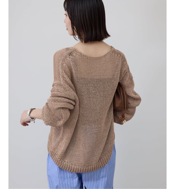 SLOBE IENA「ギマヤーンVネックプルオーバー」|ニット・セーター|