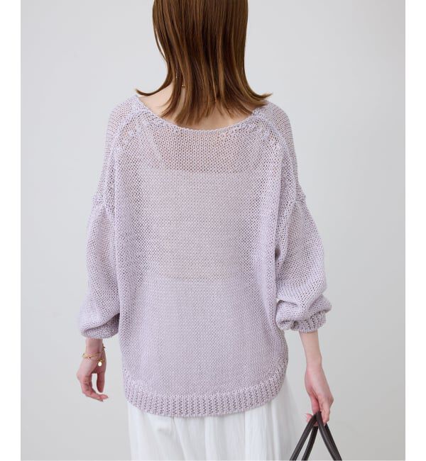 SLOBE IENA「ギマヤーンVネックプルオーバー」|ニット・セーター|