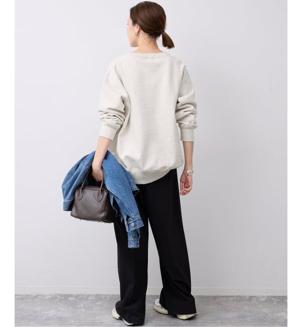 SLOBE IENA「フロッキープリントオーバースウェット」|スウェット・ジャージ|