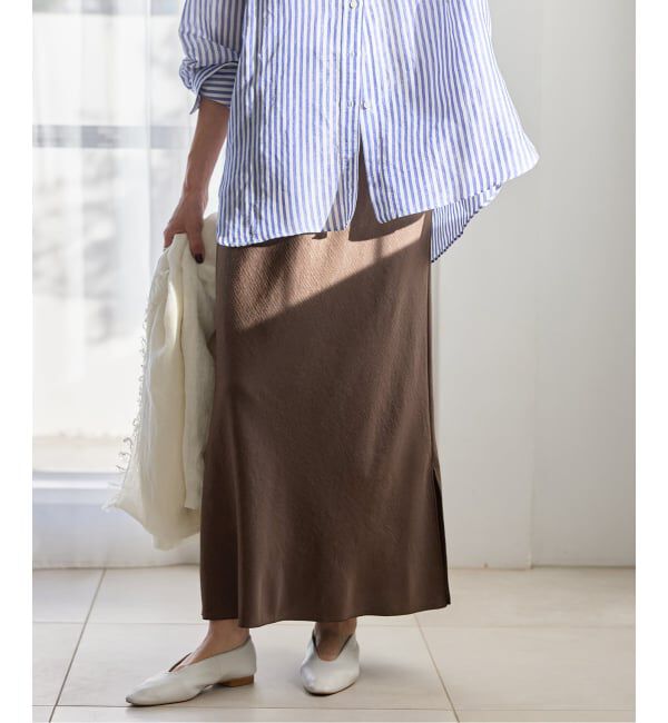 IENA「アンティークサテン イージースカート」|スカート|