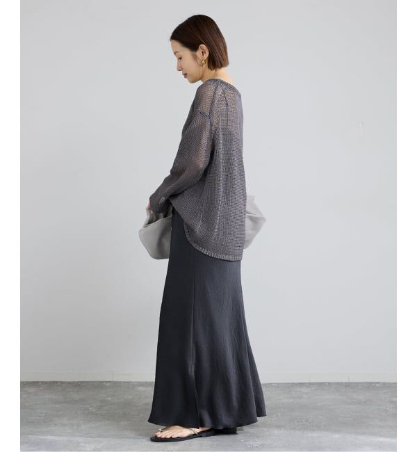 IENA「アンティークサテン イージースカート」|スカート|