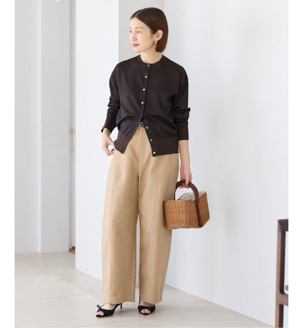 IENA「《新色あり/追加2》LEVITAロングスリーブカーディガン」|カーディガン|