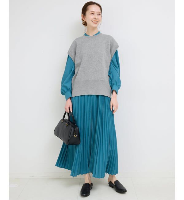 SLOBE IENA「《追加》ダブルフェイスバックオープンベスト」|ベスト・ジレ|