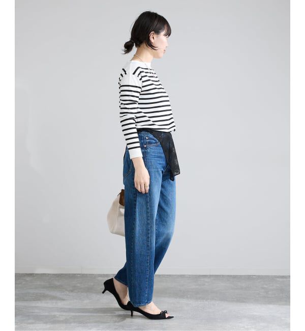 IENA「《新色》SEATTLEボーダーボートネックプルオーバー」|ニット・セーター|