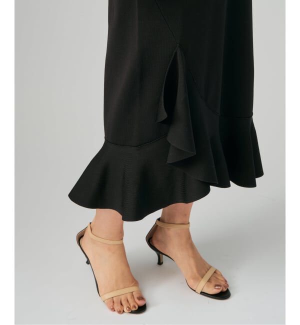 VERMEIL par iena「ベルスリーブペプラム ニット ワンピース」|ワンピース|