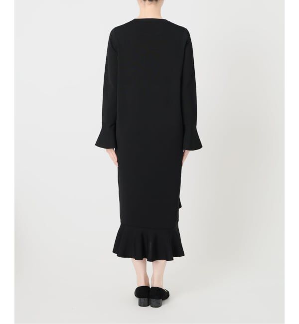 VERMEIL par iena「ベルスリーブペプラム ニット ワンピース」|ワンピース|