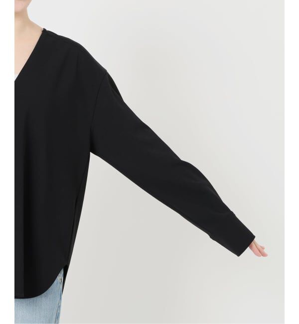 IENA「《セットアップ対応》カットジョーゼットVネックプルオーバー」|シャツ・ブラウス|