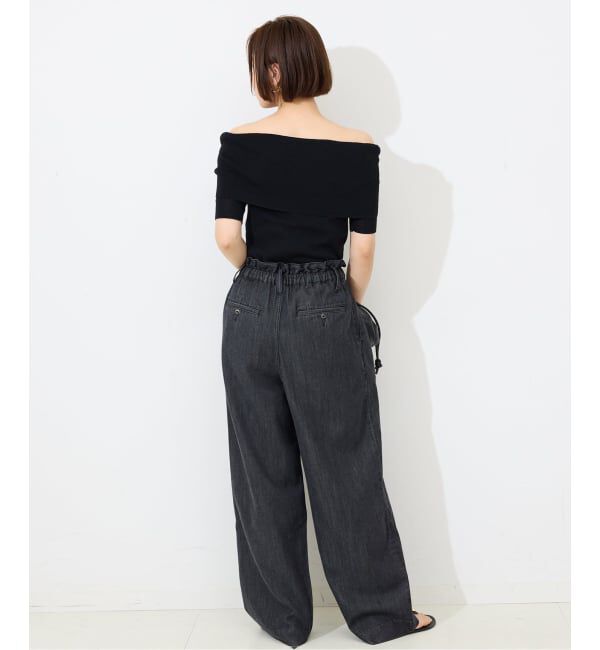 SLOBE IENA「オフショルダーリブニット」|ニット・セーター|