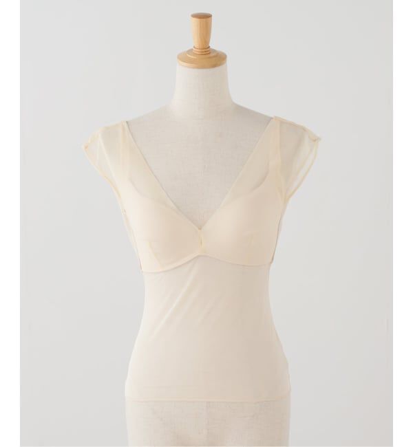 IENA「NICENICE MOMENT/ナイスナイスモーメント MESH FRENCH TOP N3-26S-030」|その他|ベージュ