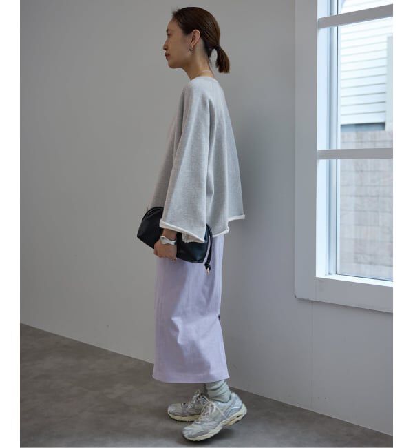 SLOBE IENA「《追加》裏毛スキッパープルオーバー」|スウェット・ジャージ|