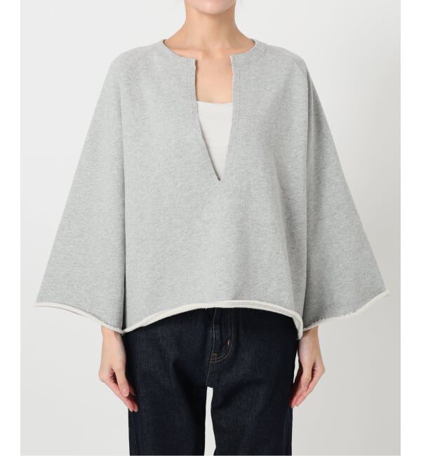 SLOBE IENA「《追加》裏毛スキッパープルオーバー」|スウェット・ジャージ|