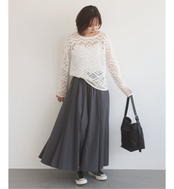 SLOBE IENA「IRONING/アイロニング crochet patterend ニット 03IR02041」|ニット・セーター|