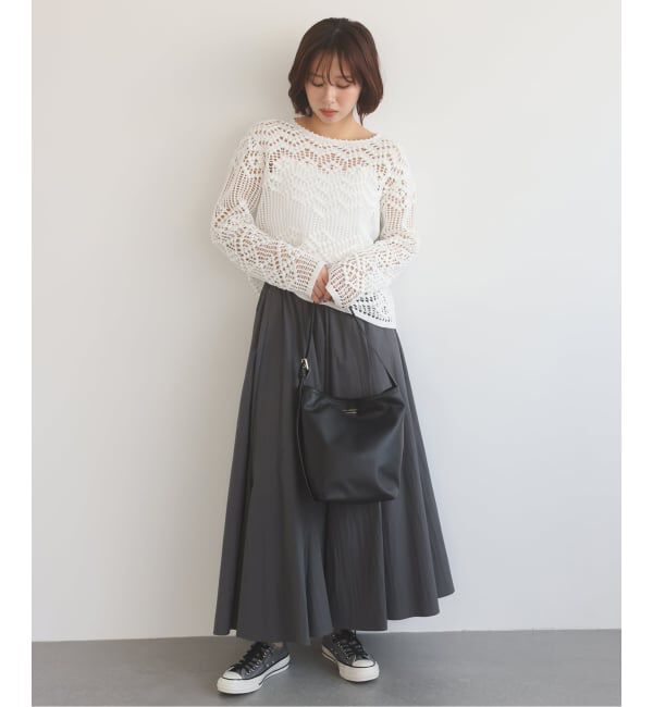 SLOBE IENA「IRONING/アイロニング crochet patterend ニット 03IR02041」|ニット・セーター|