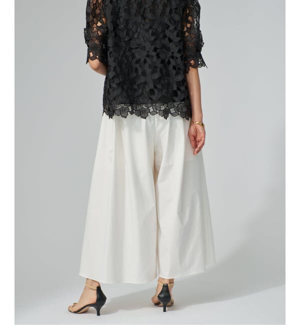 VERMEIL par iena「《予約》LIMONTA ギャザーワイドクロップドパンツ」|その他|