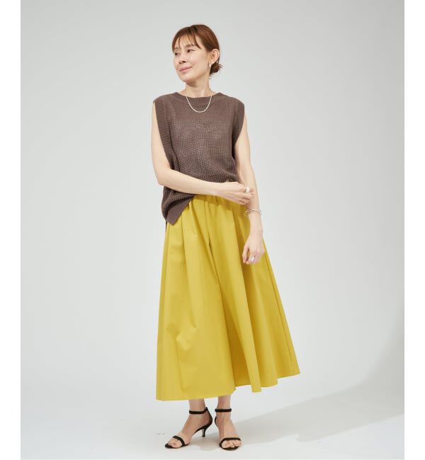 VERMEIL par iena「《予約》LIMONTA ギャザーワイドクロップドパンツ」|その他|