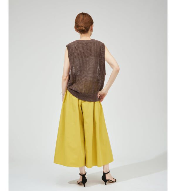 VERMEIL par iena「《予約》LIMONTA ギャザーワイドクロップドパンツ」|その他|