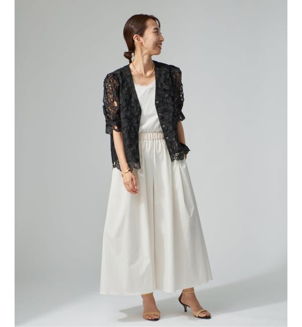 VERMEIL par iena「《予約》LIMONTA ギャザーワイドクロップドパンツ」|その他|