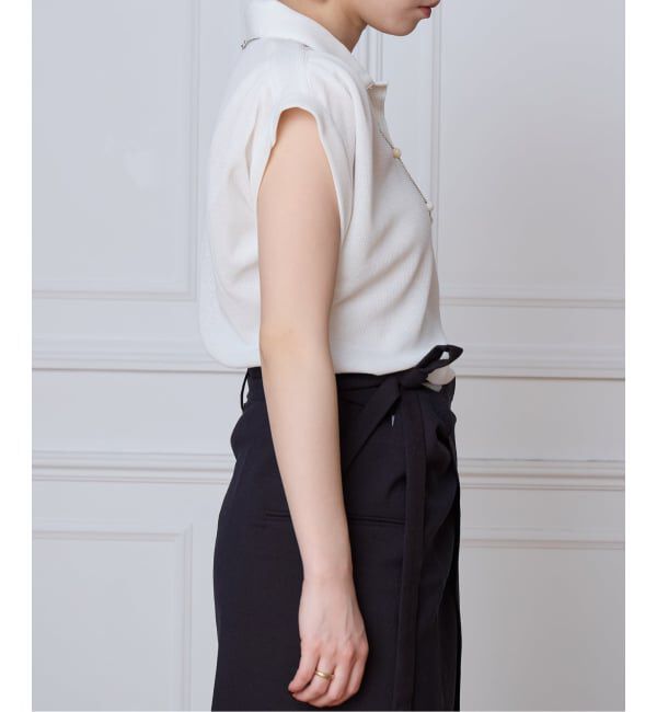 IENA LA BOUCLE「seya. セヤ MESH POLO NK07318J26」|ポロシャツ|